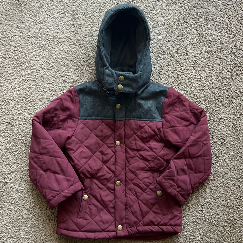 London Fog Hooded Parka kids size L (7)
